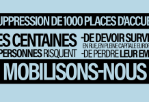 NON à la suppression de 1.000 places d’accueil à Bruxelles