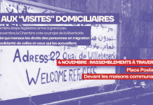 Rassemblements contre les « visites » domiciliaires