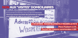 Rassemblements contre les « visites » domiciliaires
